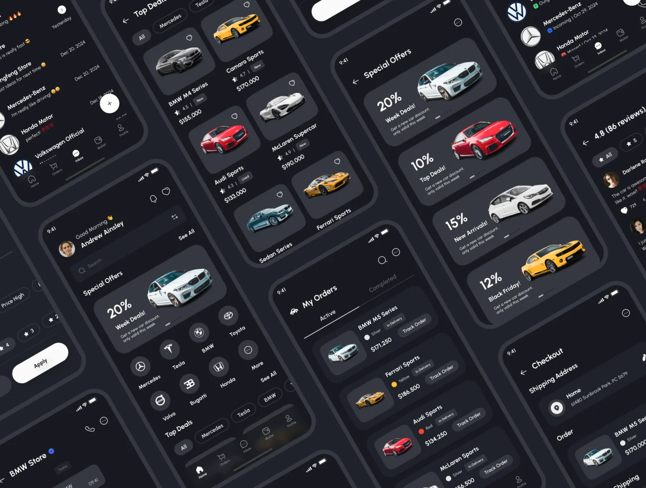 汽车市场销售平台应用程序 UI 套件150屏 Carea – Car Marketplace App UI Ki .figma插图13
