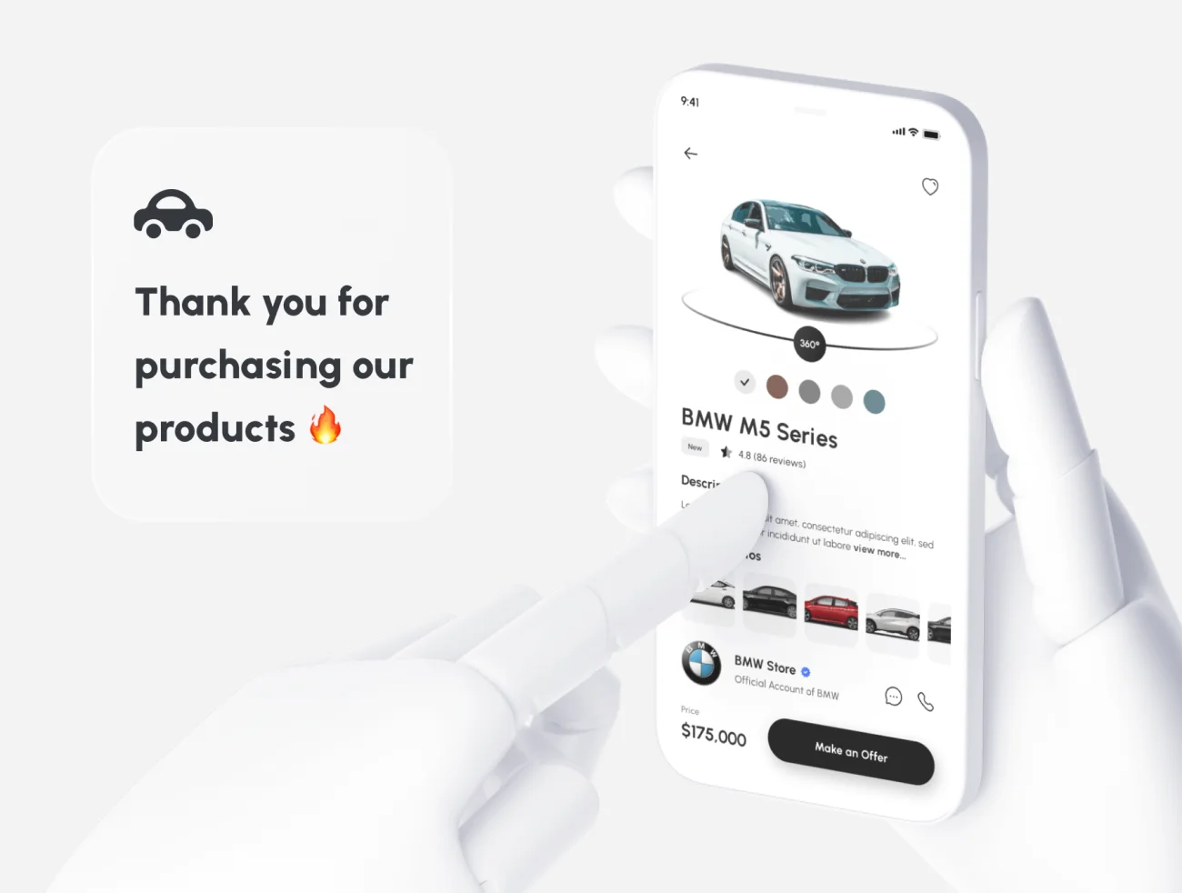 汽车市场销售平台应用程序 UI 套件150屏 Carea – Car Marketplace App UI Ki .figma插图11