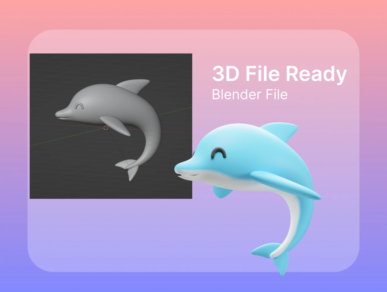 可爱动物3D模型图标25款 Anicons 3D Icons pack .blender .psd .figma-3D/图标-到位啦UI