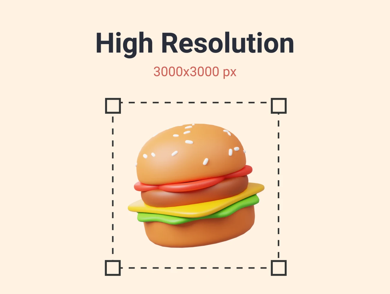 10款食物快餐饮料披萨汉堡3D图标模型 Food and Drink 3D Icon Pack .blender .png-3D/图标-到位啦UI