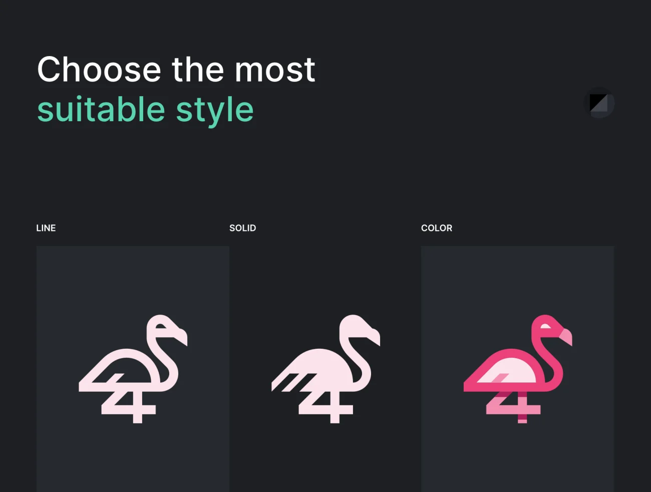 135款线性纯色矢量动物图标集下载 Animal Icons .svg .eps-3D/图标-到位啦UI