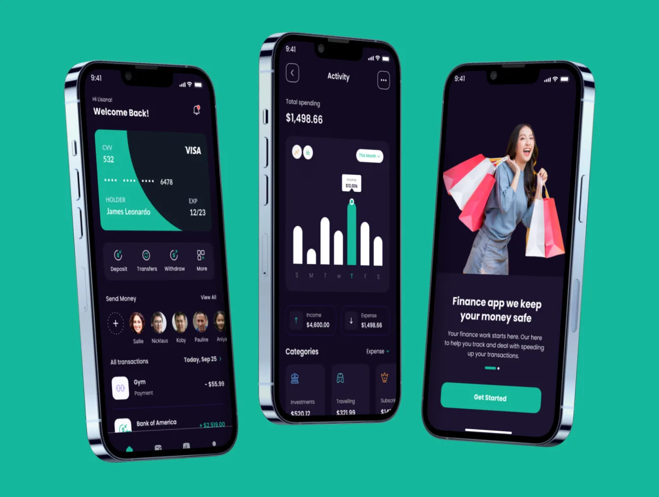 40屏金融理财支付移动应用 UI 套件 Radianpay – Fintech Mobile App UI Kit figma插图5