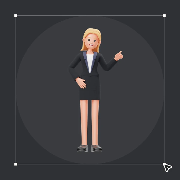 20款商务女性人物角色3D模型 Business Woman 3D Character .blend