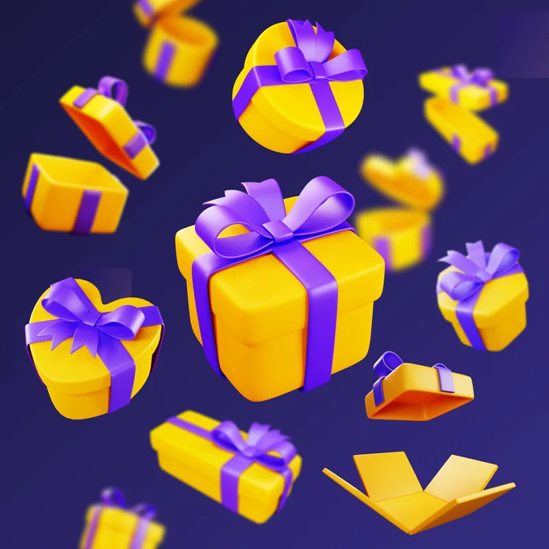 70款各式各样礼盒3D图标模型 Gift Boxes - 3D Illustration .blend. psd. ai. xd. figma缩略图到位啦UI