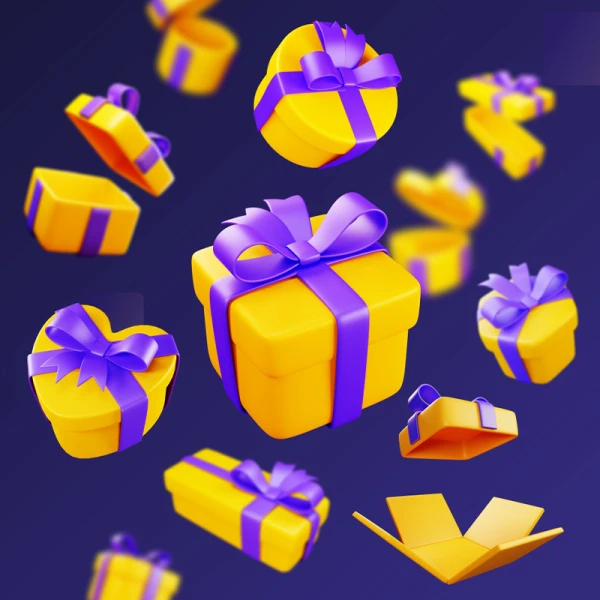 70款各式各样礼盒3D图标模型 Gift Boxes - 3D Illustration .blend. psd. ai. xd. figma