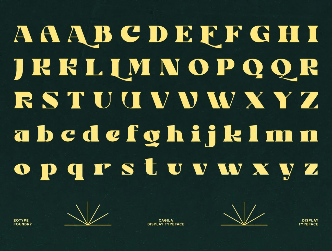 古典优雅酸性海报杂志logo设计衬线潮流英文字体 Cagila - Display Typeface .otf-字体-到位啦UI