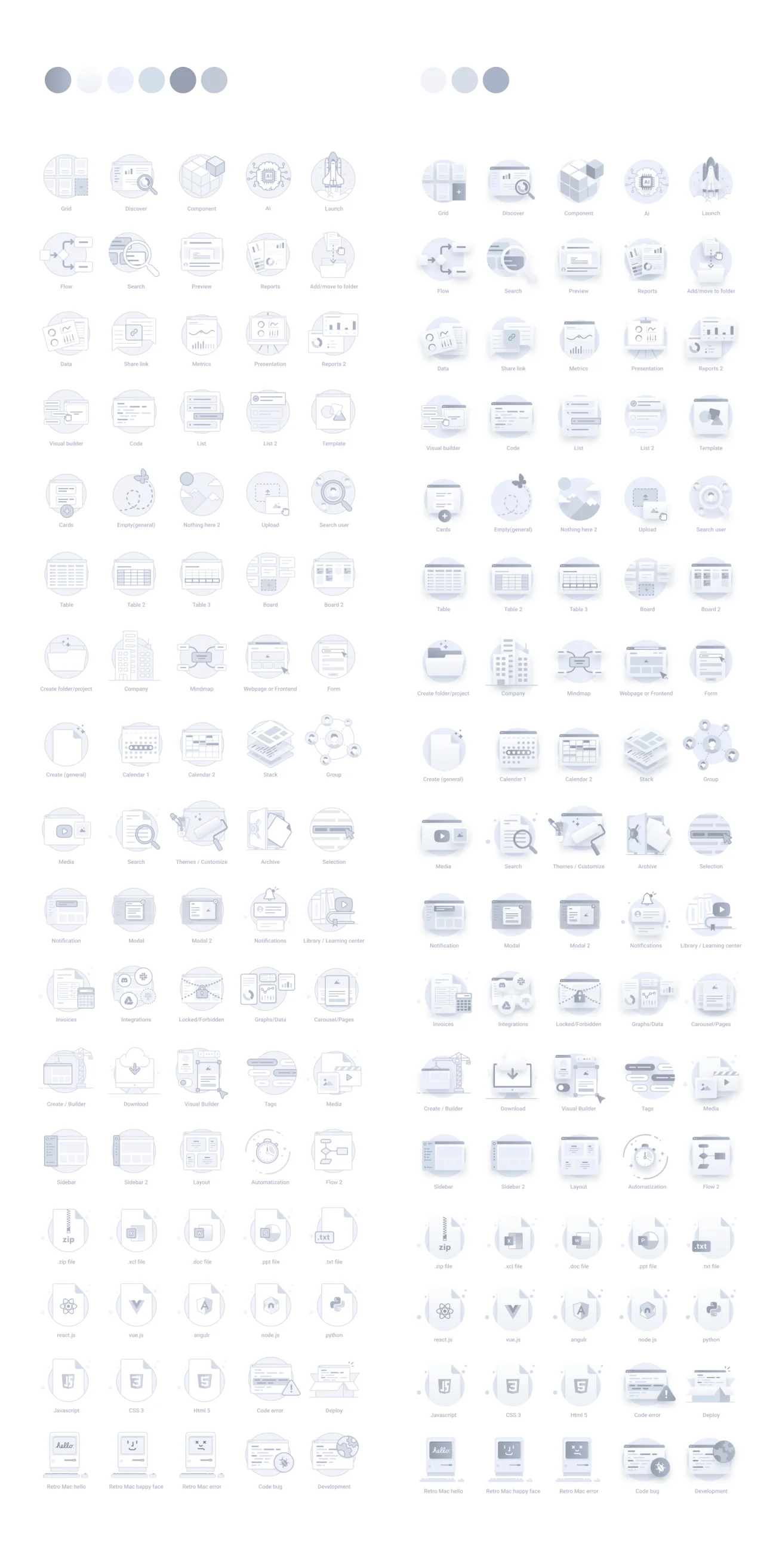 空状态错误页动画图标适85款 Empty State Icons & Web Apps .ai .figma .svg-3D/图标-到位啦UI