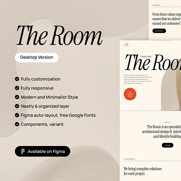 The Room - 建筑与室内设计UI套件缩略图到位啦UI