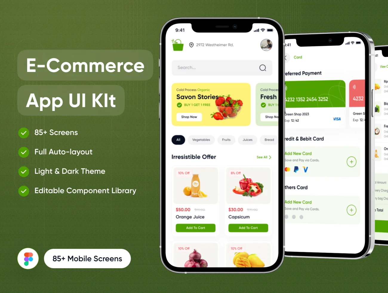日用百货超市UI套件 Grocery Shop UI Kit figma格式-UI/UX、ui套件、网购、详情-到位啦UI
