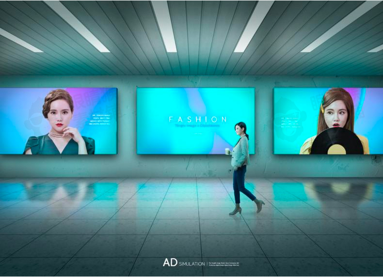 公交站户外机场地铁广告牌灯箱海报智能贴图样机PSD设计素材-产品展示、优雅样机、创意展示、实景样机、样机、海报素材、简约样机-到位啦UI