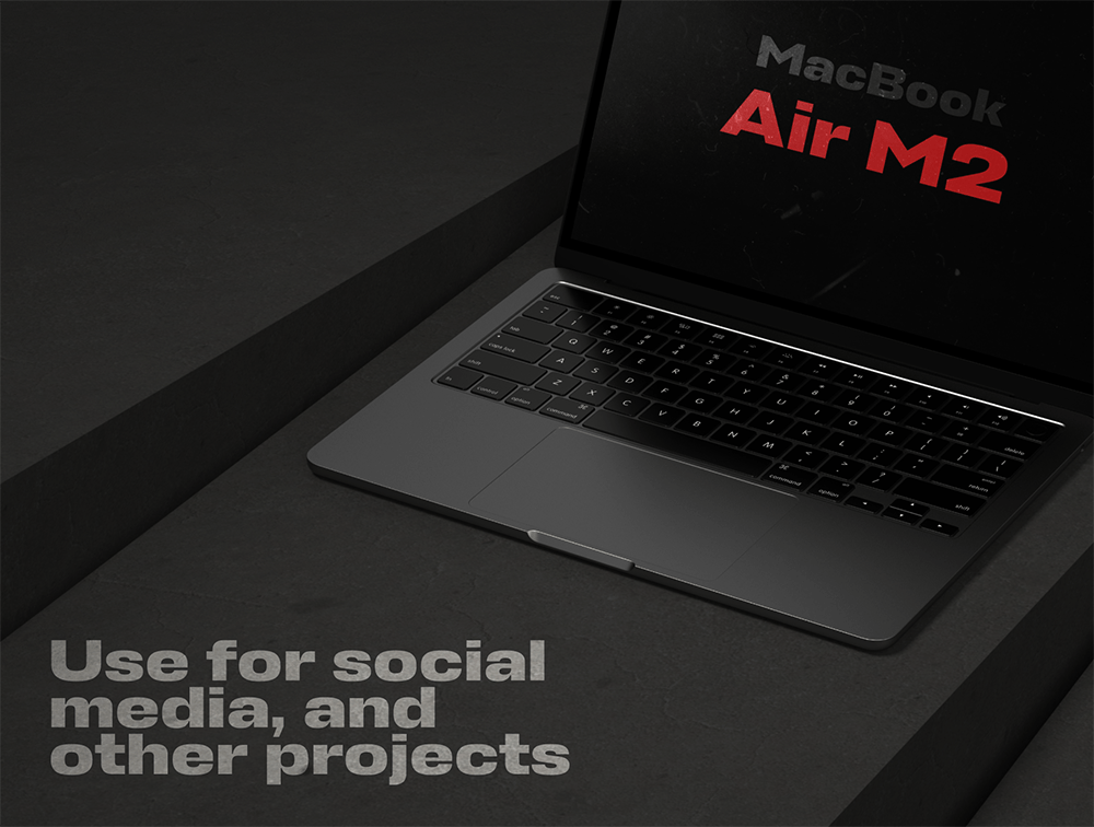 Macbook Air M2 苹果电脑智能样机 Figma、Illustrator、Sketch Figma、Photoshop、Sketch-UI/UX-到位啦UI