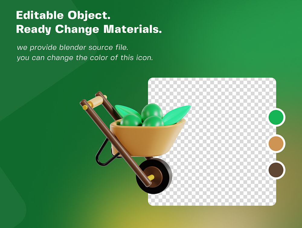 农民和农业 3D图标包 Otf Blender-3D/图标-到位啦UI