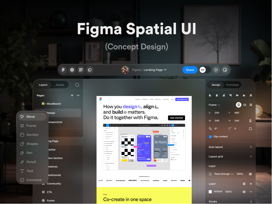 Figma Spatial UI-UI/UX-到位啦UI