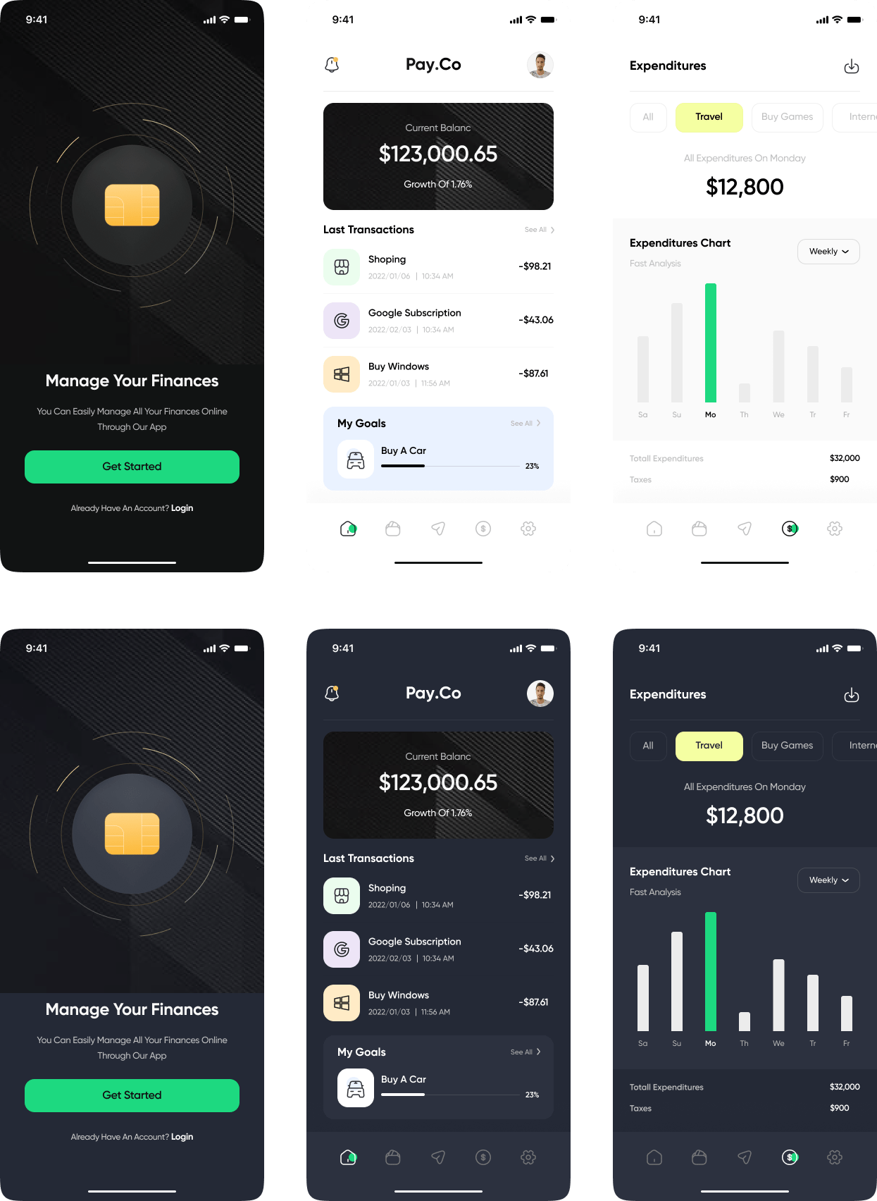 金融app ui .fig素材下载-UI/UX-到位啦UI