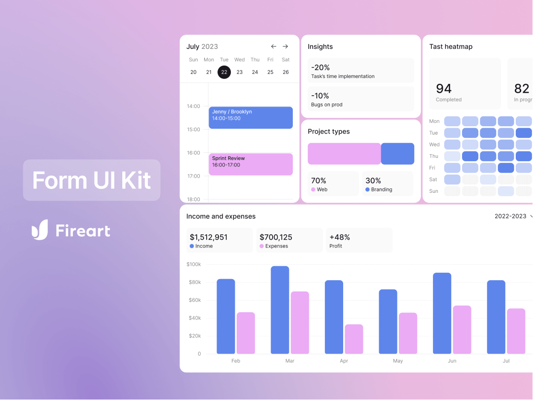 Form UI Kit (v1.0) UI设计系统-UI/UX-到位啦UI