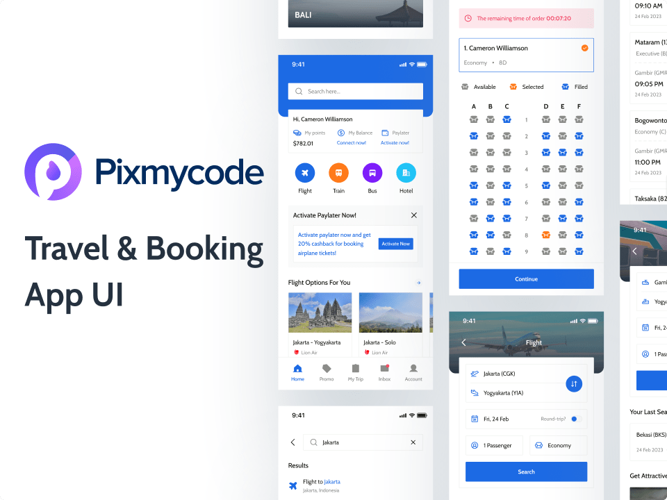 旅行预订app ui-UI/UX-到位啦UI