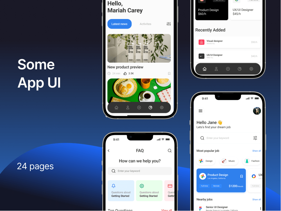 一组多种类型app ui .fig素材下载-UI/UX-到位啦UI