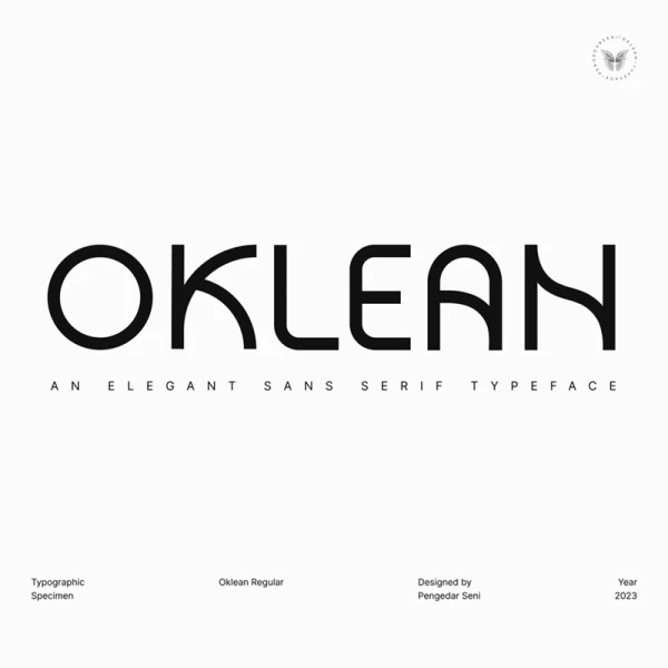 Oklean无衬线字体 Oklean Sans Serif psd, ai, AE, ttf, otf格式