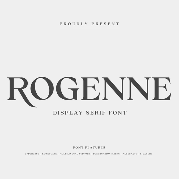 Rogenne衬线字体 Rogenne Font otf格式