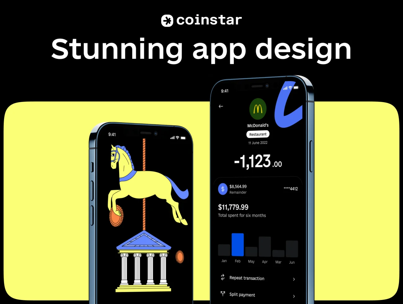 Coinstar- 手机金融理财应用Figma UI套件 Coinstar- Finance Mobile App UI Kit figma格式-UI/UX、ui套件、出行-到位啦UI