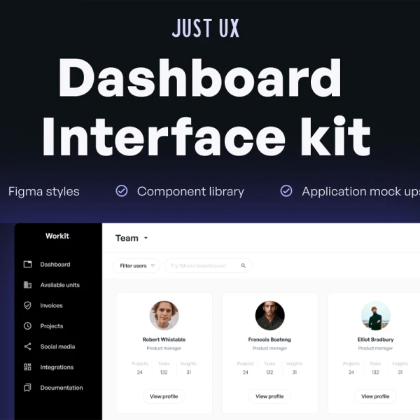 Dashboard UI Kit + Design System素材下载 - 助力Web开发 figma格式
