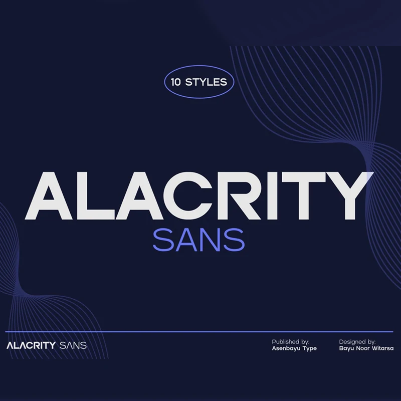 Alacrity Sans字体系列 Alacrity Sans Fonts Family otf格式缩略图到位啦UI