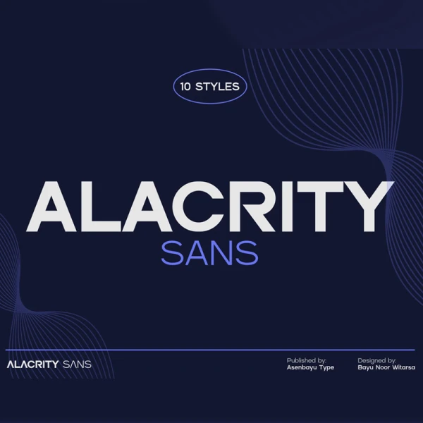 Alacrity Sans字体系列 Alacrity Sans Fonts Family otf格式