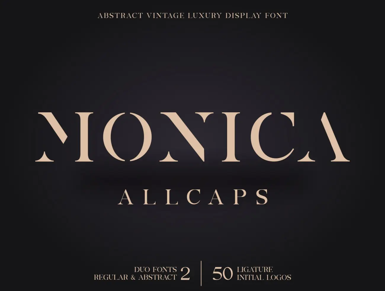 Monica大写字体系列 Monica Allcaps Fonts Family ttf格式-字体-到位啦UI