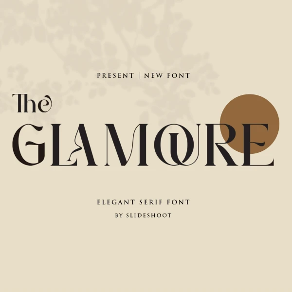 流畅、优雅和时尚的衬线英文字体 The Glamoure Serif