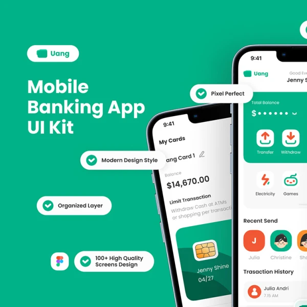 Uang - 移动银行App UI套件