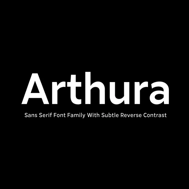 Arthura无衬线英文系列字体缩略图到位啦UI