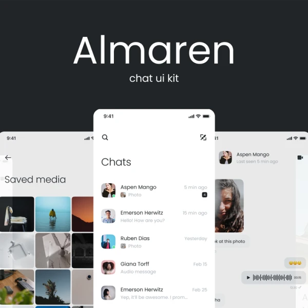社交App Almaren UI素材下载 - 适用于Almaren社交应用的移动应用界面设计 figma格式