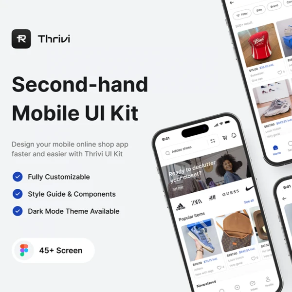 Thrivi - 二手电商App UI套件