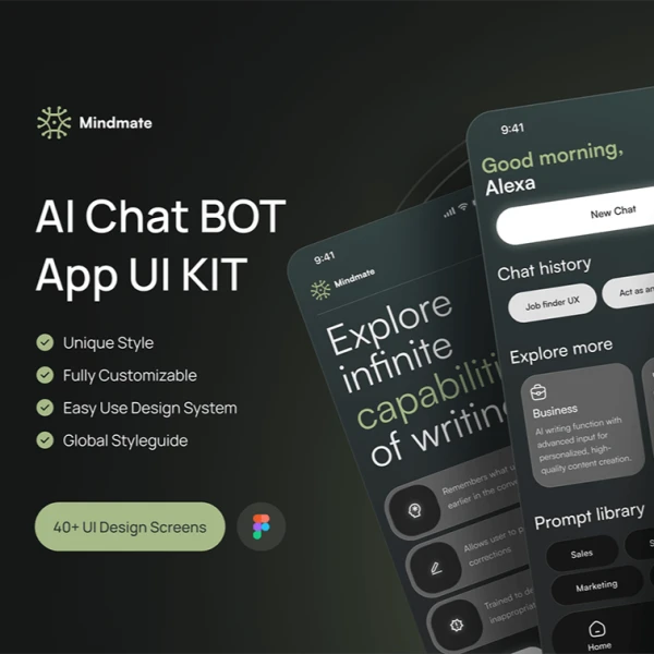 Mindmate - AI聊天机器人应用UI套件