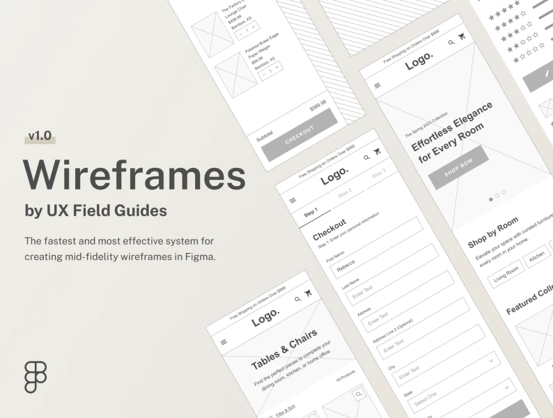 UX线框图设计系统 Wireframes by UX Field Guides