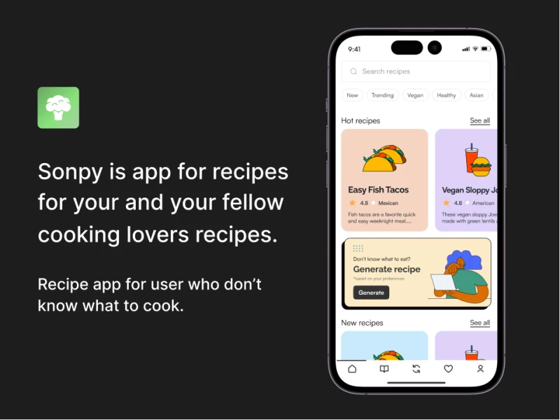 做菜食谱App UI设计 - 丰富多彩的做菜食谱App UI素材下载 figma格式