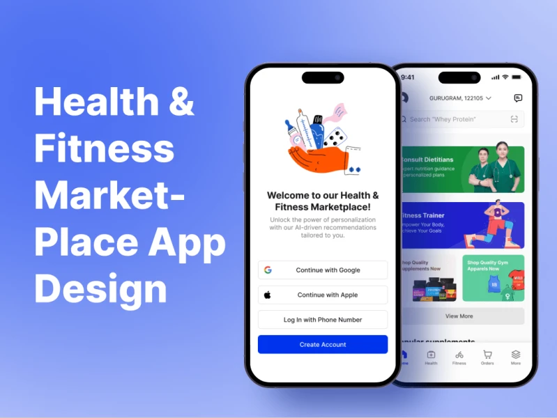 健康健身电商App UI设计 - 健康运动的健身电商App UI素材下载 figma格式