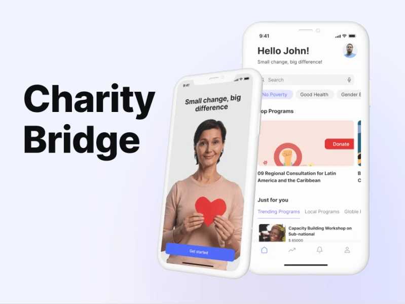 慈善公益app: 善心助力的慈善公益app UI设计 figma格式