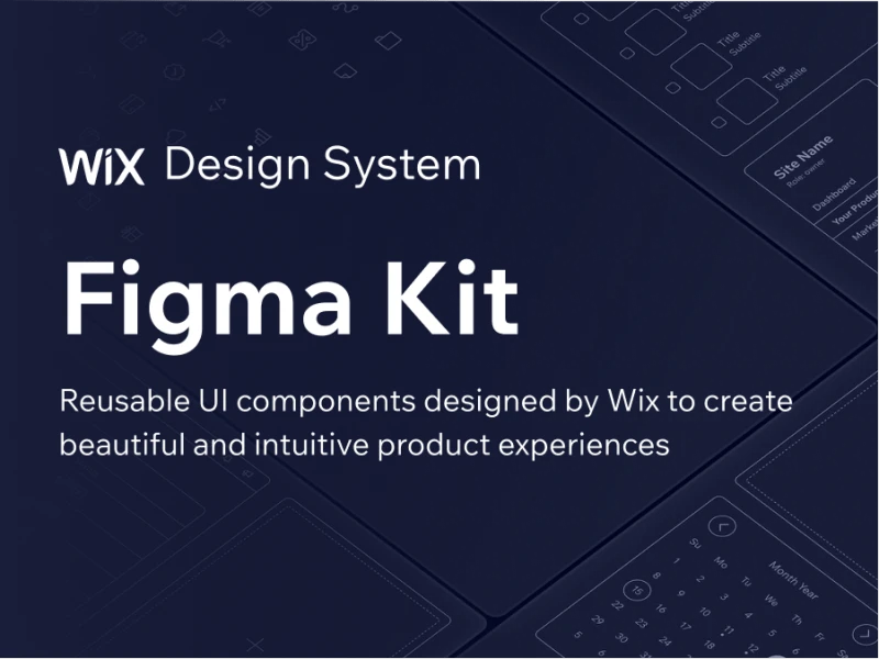 Wix Design System: 网页ui设计系统，适用于个人和企业网页设计 figma格式