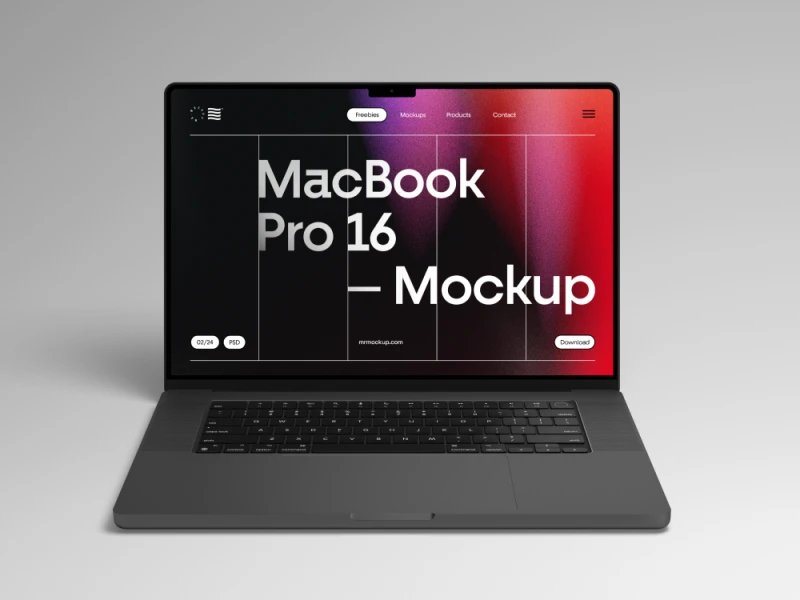 MacBook Pro 16 Mockups样机素材下载 - 包含MacBook Pro 16/14样机mockup设计 figma格式