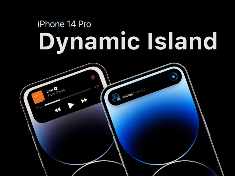 iPhone 14 Pro Dynamic Island UI: iPhone 14 Pro灵动岛UI设计，让您的iPhone 14 Pro更具动感 figma格式