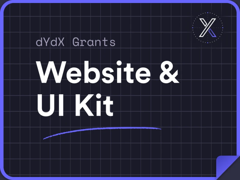 网页模板组件包：dYdX Grants 网页模板组件包uikit 下载 figma格式
