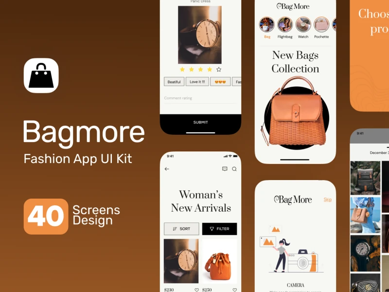 时尚电商app UI素材下载，助你实现现代时尚电商应用设计 figma格式