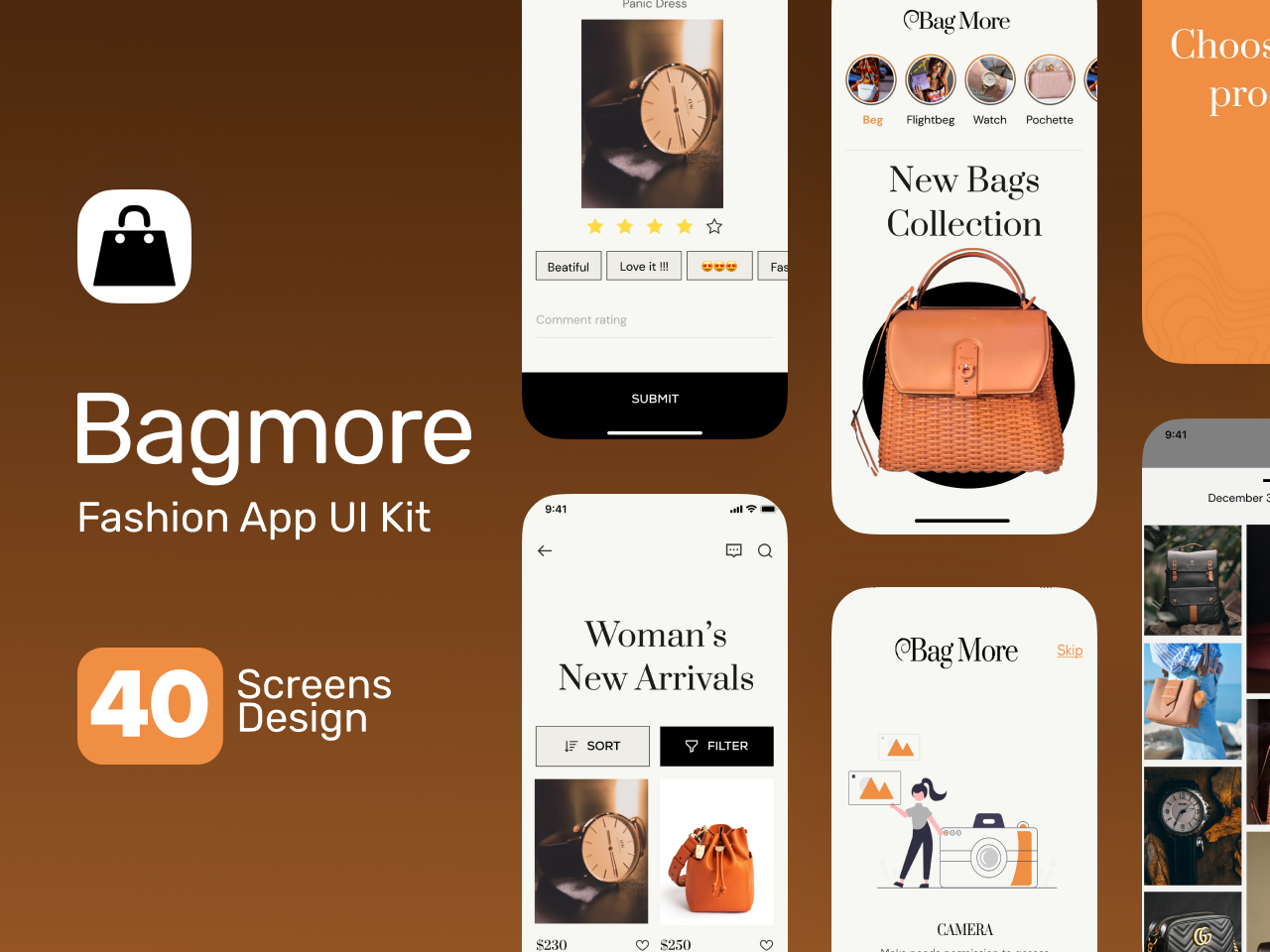时尚电商app UI素材下载，助你实现现代时尚电商应用设计 figma格式-UI/UX-到位啦UI