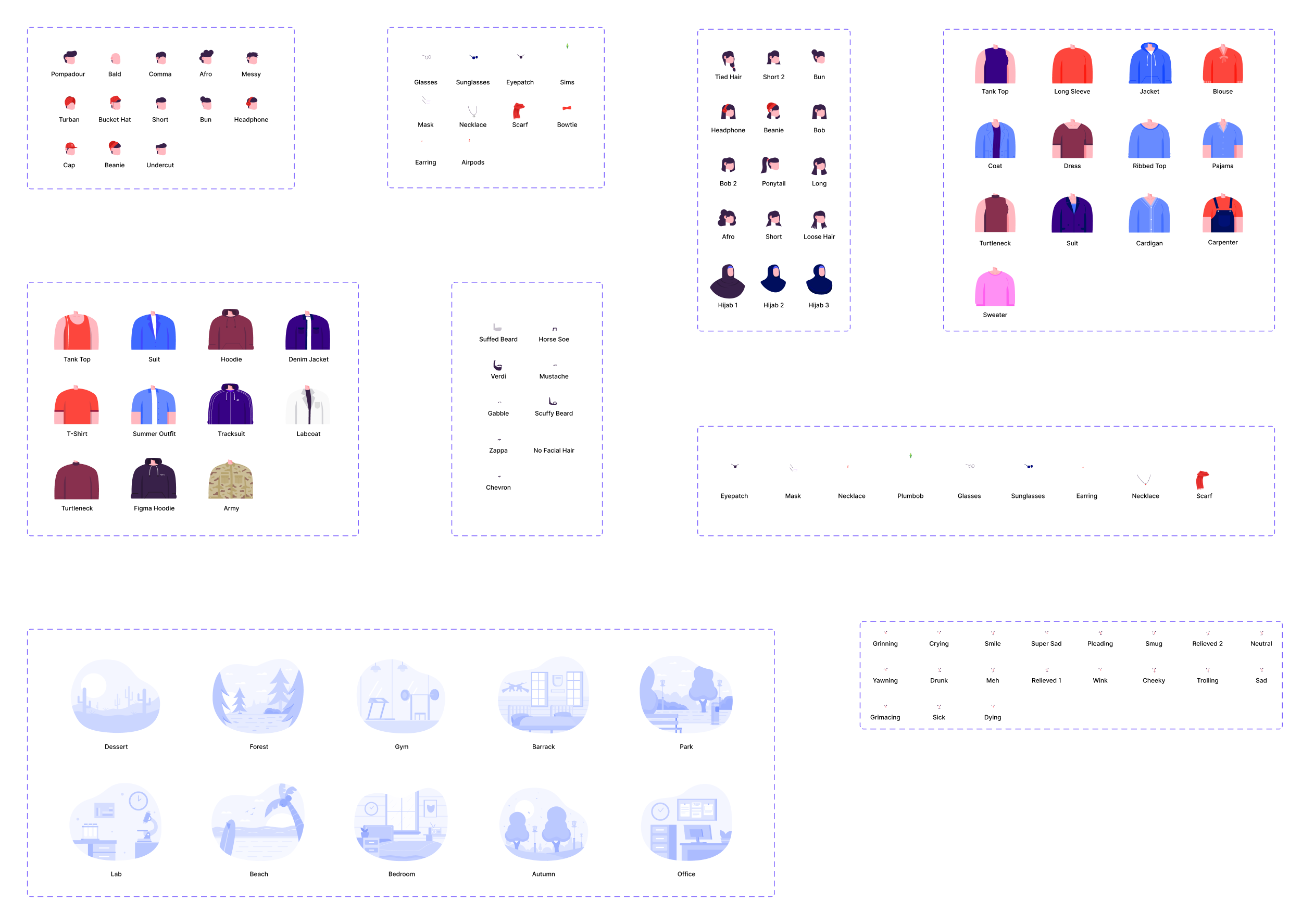 SUBLUS 插画生成工具包UI Kit：SUBLUS插画生成UI工具包，让您的设计更富创意 figma格式-UI/UX-到位啦UI