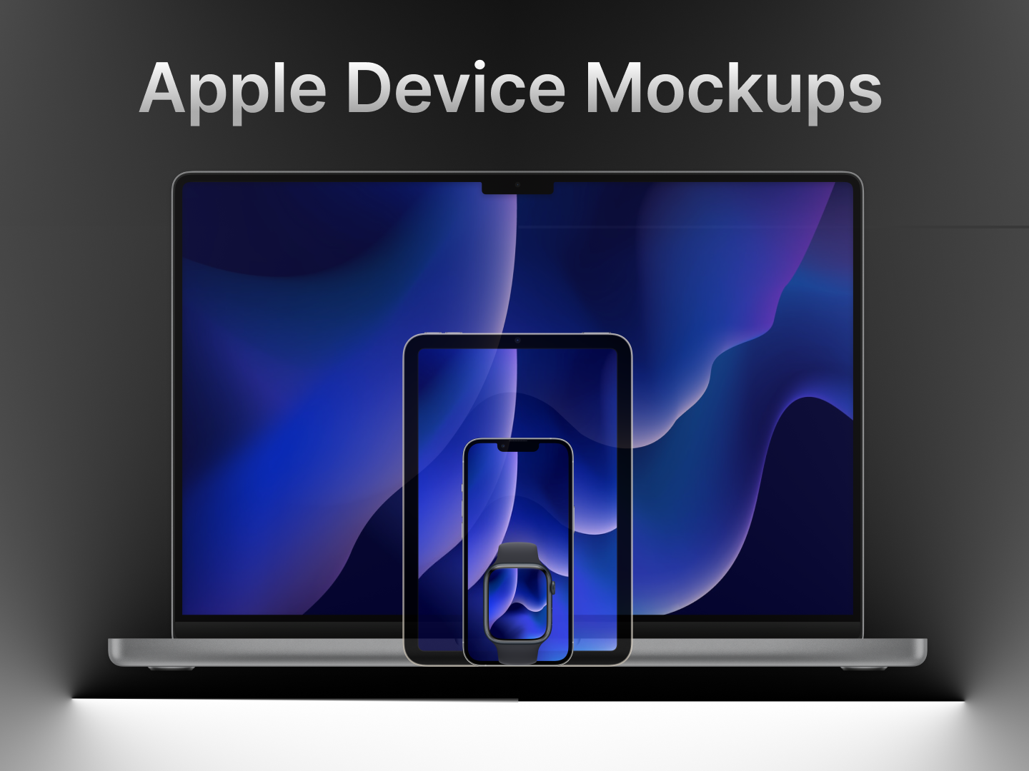 Apple设备样机模型下载 figma格式-UI/UX-到位啦UI