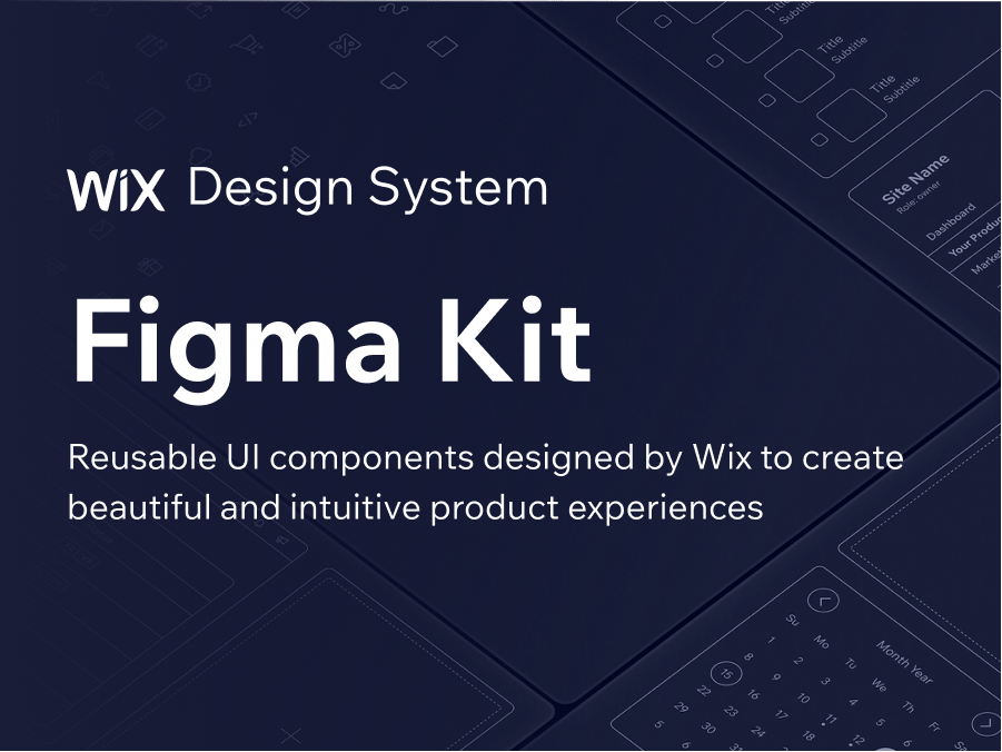 Wix Design System: 网页ui设计系统，适用于个人和企业网页设计 figma格式-UI/UX-到位啦UI
