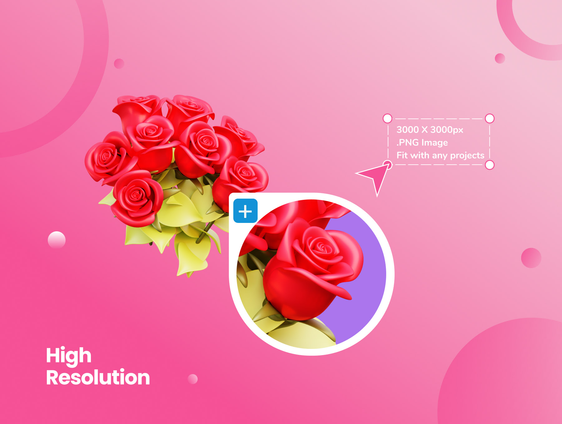 情人节-3D图标模型插画包 Valentine - 3D Illustration Icon Pack-3D/图标-到位啦UI