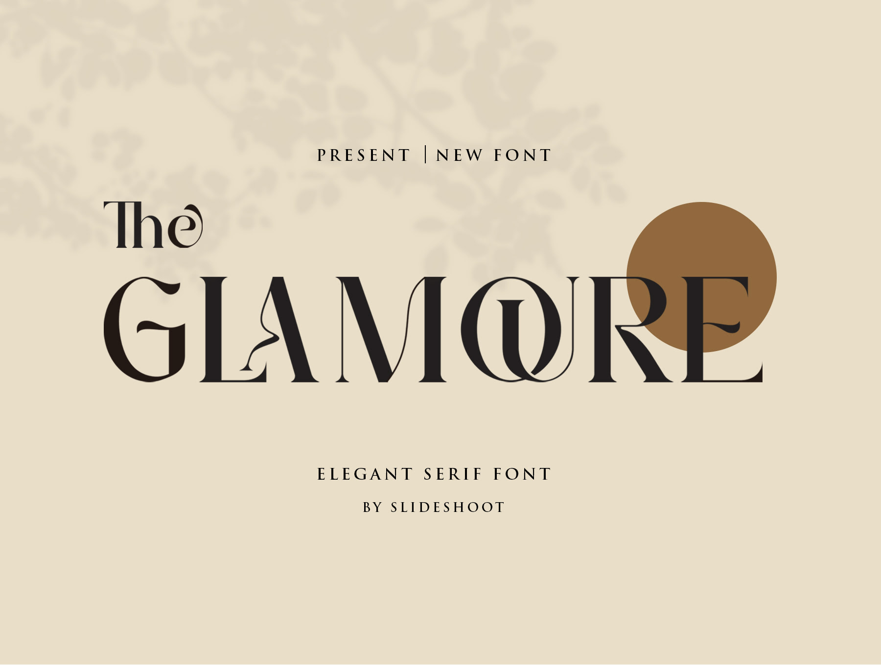 流畅、优雅和时尚的衬线英文字体 The Glamoure Serif-字体-到位啦UI