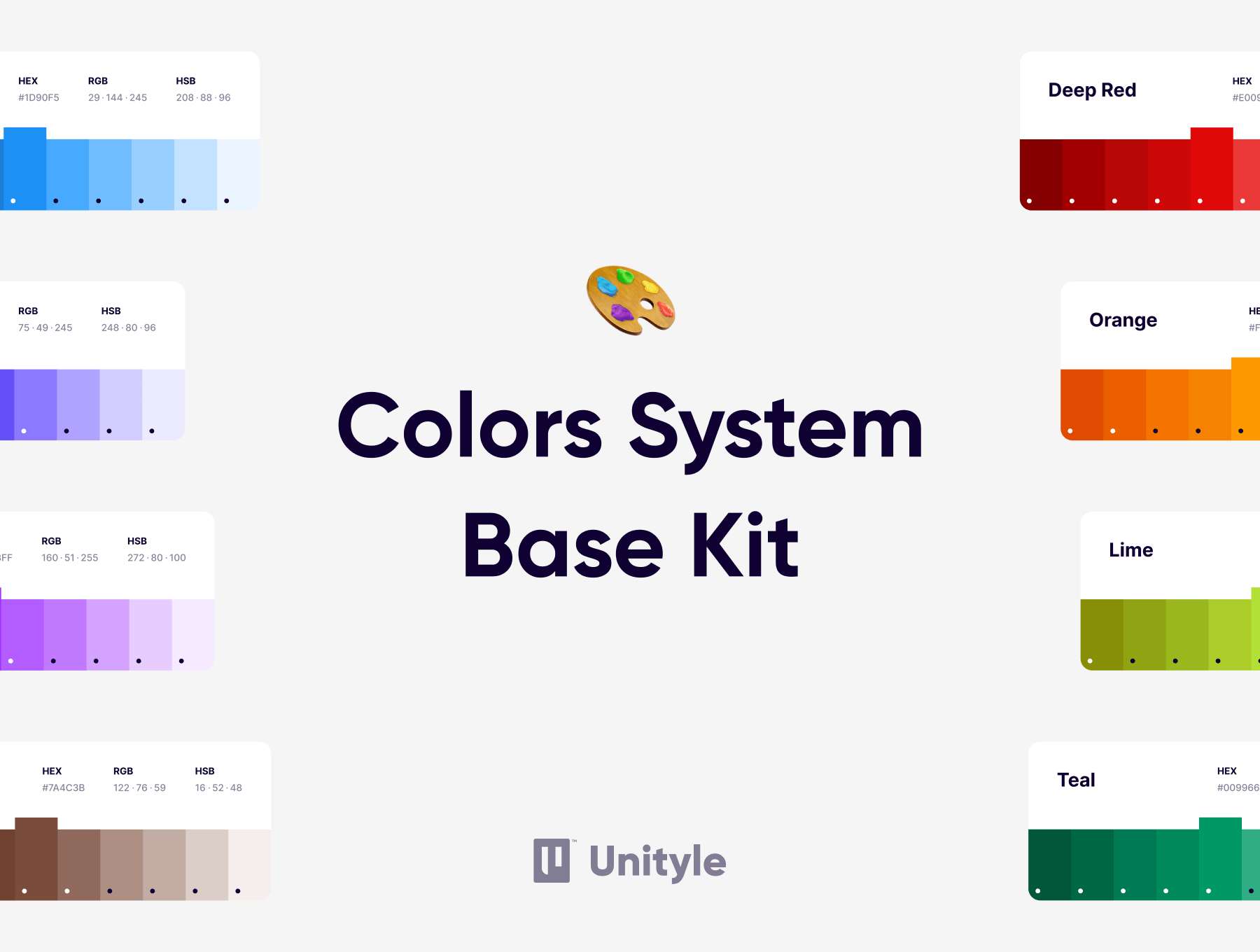 颜色系统基础套件v1.0 Colors System Base Kit v1.0-UI/UX-到位啦UI